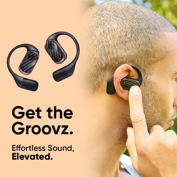 Groovz Floral Open-Ear True Wireless Headphones Smart Battery Display - Picture 5 of 7
